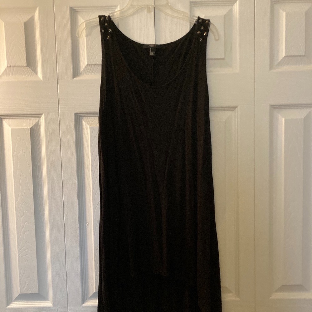 Black high-low dress